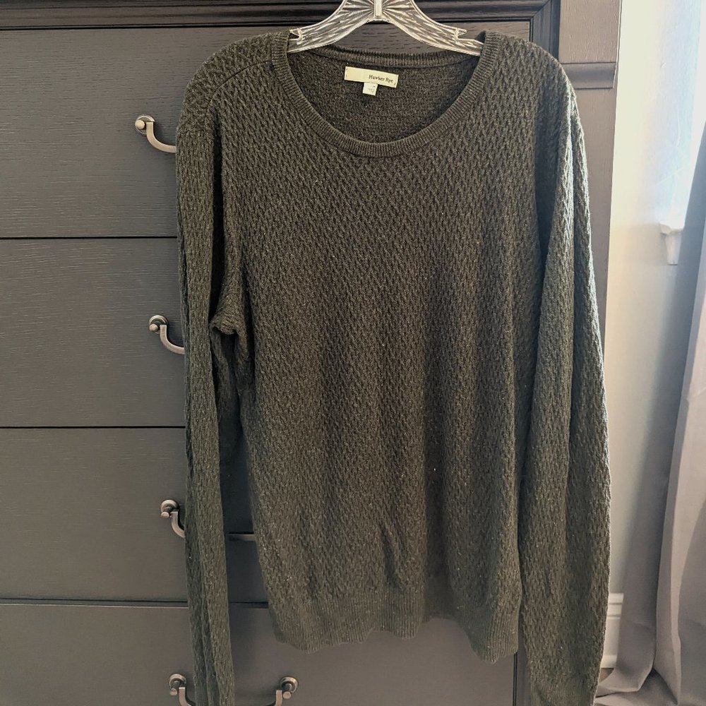 Hawker Rye Phil Cotton Rope Sweater - Dark Green